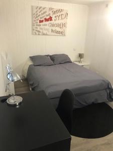 Ein Bett oder Betten in einem Zimmer der Unterkunft Joli Studio/T1 Rennes