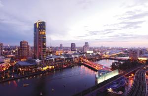 Nespecifikovaný výhled na destinaci Melbourne nebo výhled na město při pohledu z hotelu