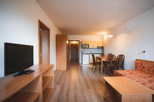 Televízia a/alebo spoločenská miestnosť v ubytovaní Apartmány Jurica Boží Dar 84