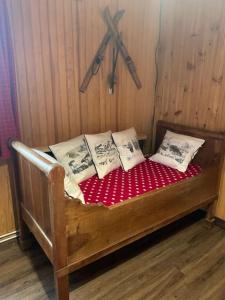 Postel nebo postele na pokoji v ubytování hôtel le tremplin