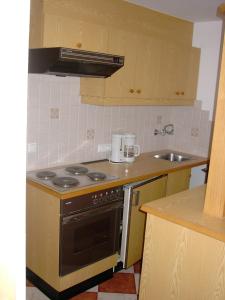 Kuchyň nebo kuchyňský kout v ubytování Gästehaus Waltl