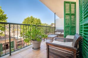 Balkón nebo terasa v ubytování Seafront Apartment in Port Sóller