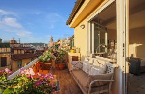 Balkon lub taras w obiekcie Apartments Florence - Florence Magic House