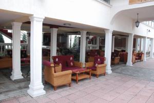 Χώρος καθιστικού στο Hotel Tehnograd