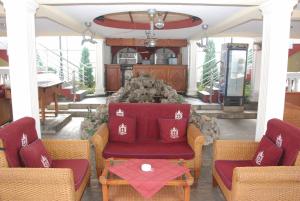Χώρος καθιστικού στο Hotel Tehnograd