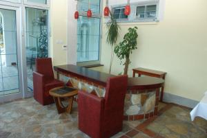 Χώρος καθιστικού στο Hotel Tehnograd