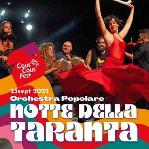 un poster per una festa danzante con una donna in abito rosso di Casa Vacanza Blue Sea a San Vito lo Capo Altre 133 foto