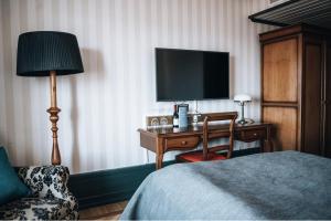 TV a/nebo společenská místnost v ubytování Clarion Hotel Wisby