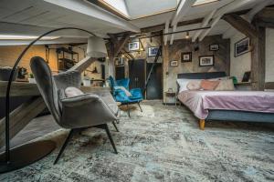 Posteľ alebo postele v izbe v ubytovaní Apartamenty Rymanów