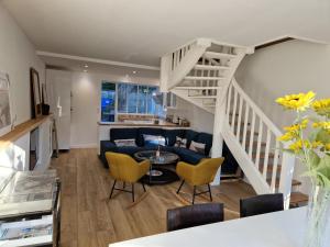 Część wypoczynkowa w obiekcie Villa Bagatelle à 300m de la plage centrale, 3 chambres