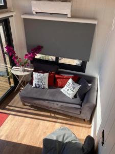 Posezení v ubytování Zeytinycesme l Tiny Houses & Farm l Çeşme