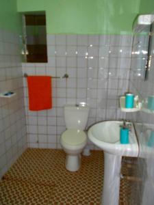 Koupelna v ubytování Hotel Kavana