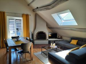 Χώρος καθιστικού στο Grand appartement tout confort proche de CHAMBORD