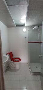 Koupelna v ubytování Portal Norte 170 ACOGEDORAS HABITACIONES CON TODOS LOS SERVICIOS