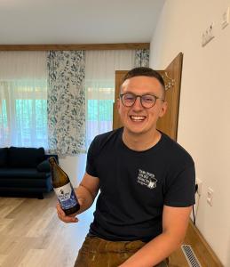 TV a/nebo společenská místnost v ubytování Gallien - Hopfenboden