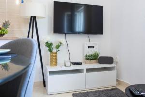 TV a/nebo společenská místnost v ubytování Apartman BILI