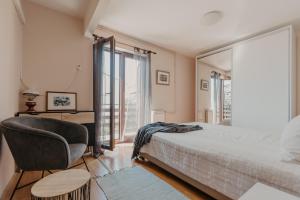 Postel nebo postele na pokoji v ubytování Apartments Ivana