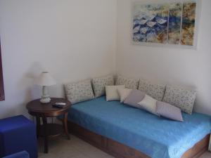 Χώρος καθιστικού στο Sunset Suites 