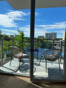 Balkoni atau teres di apartament Gaja