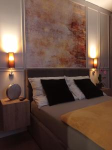 Posteľ alebo postele v izbe v ubytovaní Apartament Amber - AZW Gdańsk