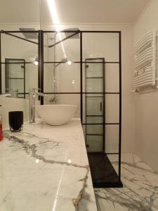 Kúpeľňa v ubytovaní Apartament Amber - AZW Gdańsk