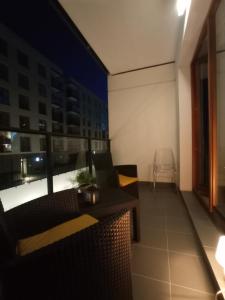 Balkón alebo terasa v ubytovaní Apartament Amber - AZW Gdańsk