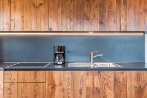 Η κουζίνα ή μικρή κουζίνα στο Egger an der Lahn - Apt Wald