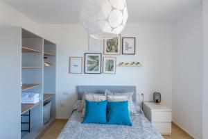 Postel nebo postele na pokoji v ubytování Apartamento Catania en Aguadulce con vistas al mar