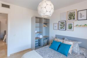 Postel nebo postele na pokoji v ubytování Apartamento Catania en Aguadulce con vistas al mar