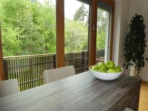 Balkón alebo terasa v ubytovaní Fewo Zum Glück