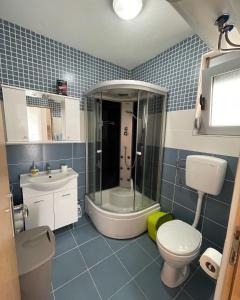 Koupelna v ubytování Apartman Ail 2 + 37 fotografií