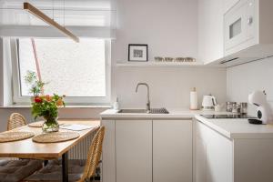 Kuchyňa alebo kuchynka v ubytovaní Apartamenty Rodzinne Zdrojowe