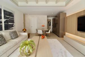 Casona Seis Lunas Apartment的休息区