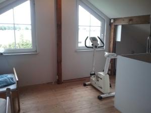Fitness centrum a/nebo fitness zařízení v ubytování App mit eigener Sauna, ruhig und idyllisch