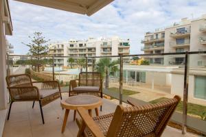 Balkón alebo terasa v ubytovaní Denia apartment Marina