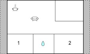 The floor plan of 3 Bedroom Nice Apartment In A Arnoia