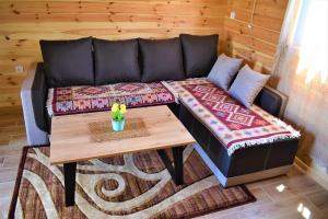 a living room with a couch and a table at Durmitor view in Žabljak
