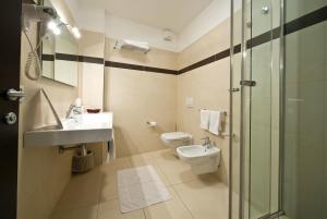 Koupelna v ubytování Hotel Cajeta
