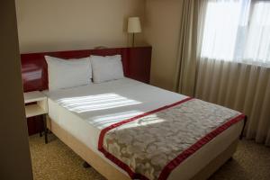 Cama o camas de una habitación en Trakya City Hotel