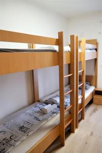 Двухъярусная кровать или двухъярусные кровати в номере Hostel Soline