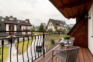 Balkón alebo terasa v ubytovaní Premium Apartments Salwatoriańska Mountain View Zakopane by Renters Prestige
