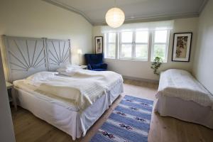 Postel nebo postele na pokoji v ubytování Sahlströmsgården