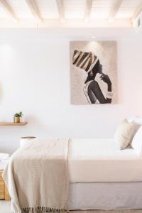 Postel nebo postele na pokoji v ubytování Hyperion Villa by LLB Mykonos