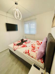 Postel nebo postele na pokoji v ubytování Trogir Apartment Nela