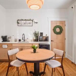 a kitchen with a table and chairs in a room at Family Vacation Home in Tampa, Florida in Tampa