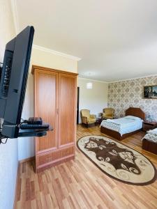 TV a/nebo společenská místnost v ubytování Hotel Romantika