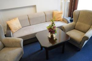 Istumisnurk majutusasutuses EA Apartmány Mozart