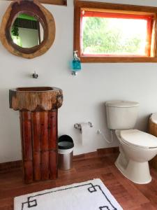 A bathroom at Room in Lodge - Glamping Cabin