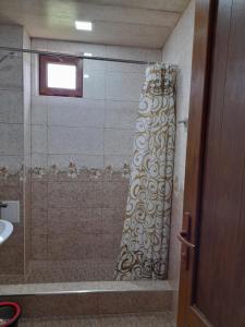 La salle de bains est pourvue d'une douche avec rideau de douche. dans l'établissement AlexMila, à Tatev 19 autres photos