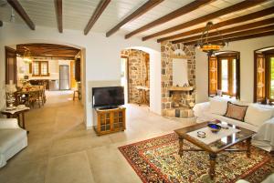 Posezení v ubytování R&G luxury accommodation Kalymnos villa